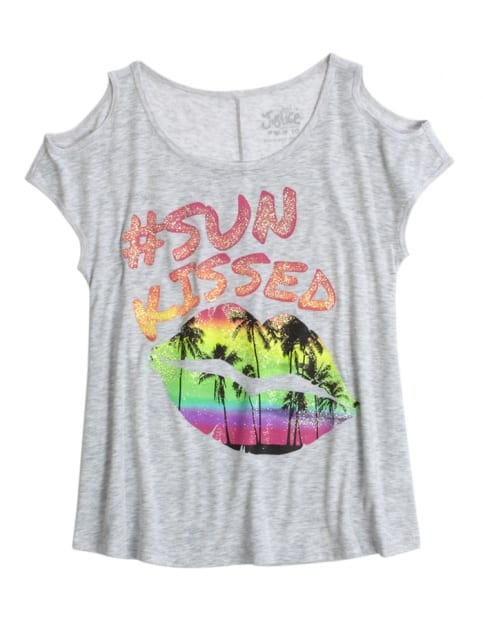 Cold Shoulder Graphic Tee