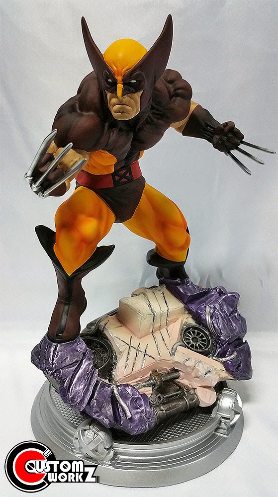 Kotobukiya Marvel Comics Wolverine (Brown Costume Version) Danger Room Sessions Fine Art Statue
