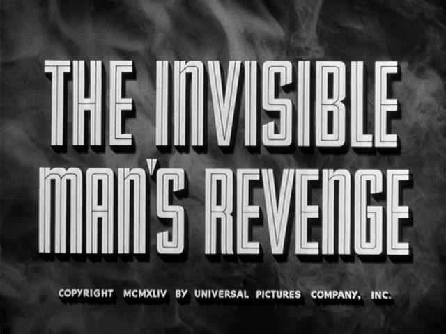 The Invisible Man's Revenge