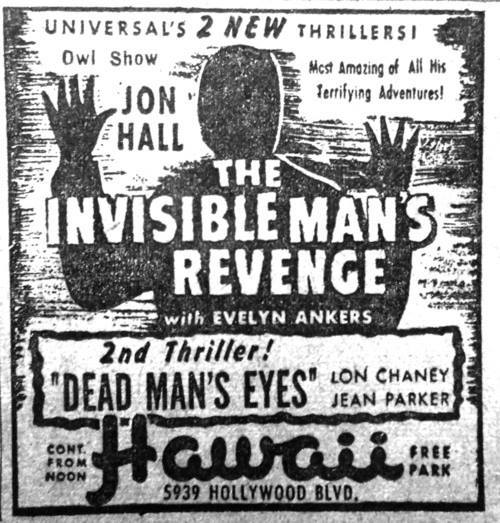 The Invisible Man's Revenge