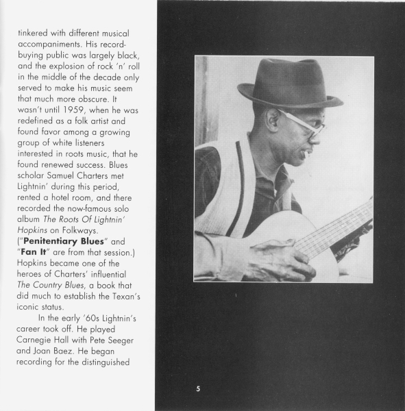 Picture of Blues Masters The Very Best of Lightnin' Hopkins