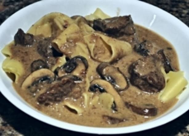 Venison Stroganoff