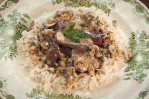 Venison Stroganoff