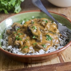 Venison Stroganoff