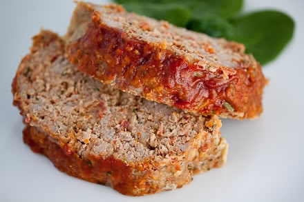Turkey Meatloaf with Sun Dried Tomatoes and Basil