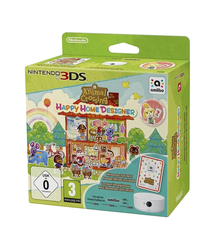 Animal Crossing: Happy Home Designer + Amiibo Card + NFC Reader / Writer 