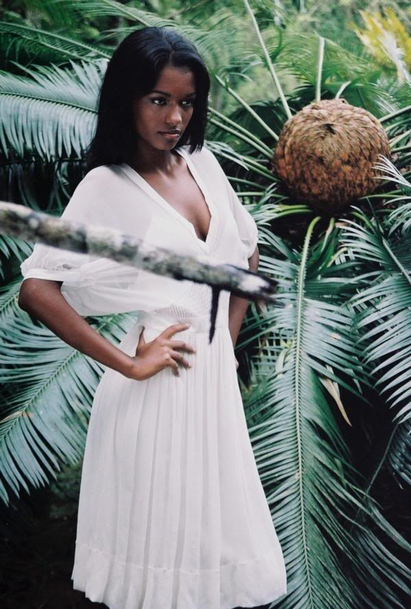 beautiful dark indonesian woman