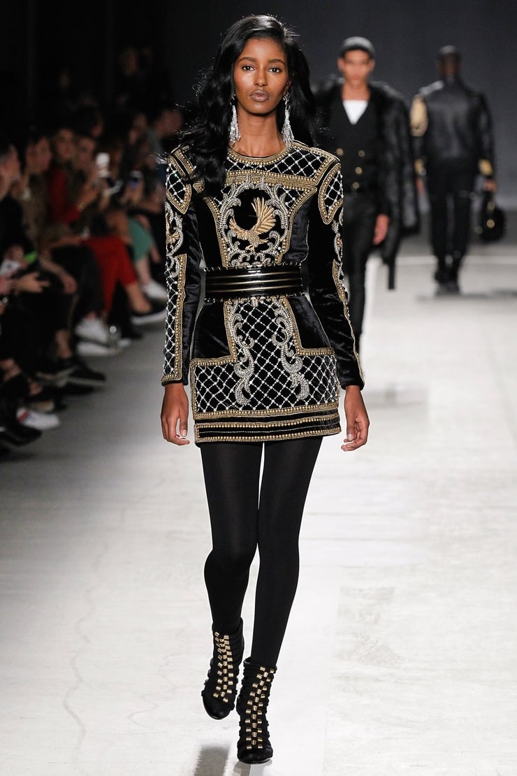 Balmain x H&M Collaboration Collection Runway