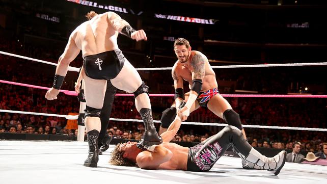 Cesaro, Neville & Dolph Ziggler vs. Rusev, King Barrett & Sheamus (WWE, Hell in a Cell 2015)