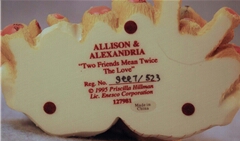 Cherished Teddies: Allison & Alexandria - 