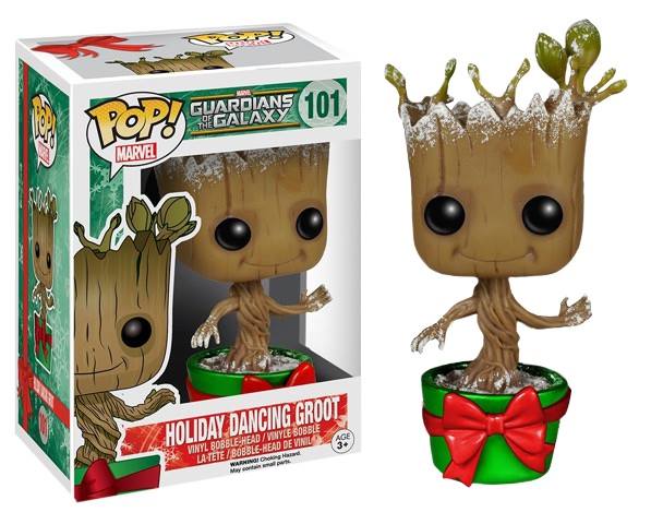 Guardians of the Galaxy Pop!: Snowy Metallic Holiday Dancing Groot (Hot Topic Exclusive)