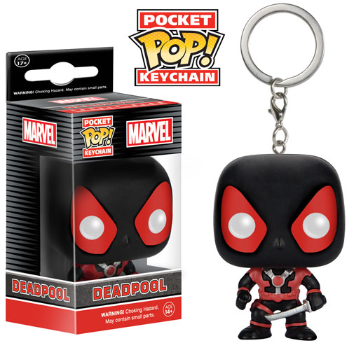 Deadpool Black Suit Pocket Pop! Key Chain