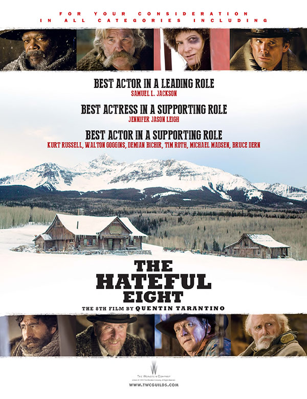 Hateful eight. Номинанты. Джокер хита леджера оскар. Supporting role. Capacity study.