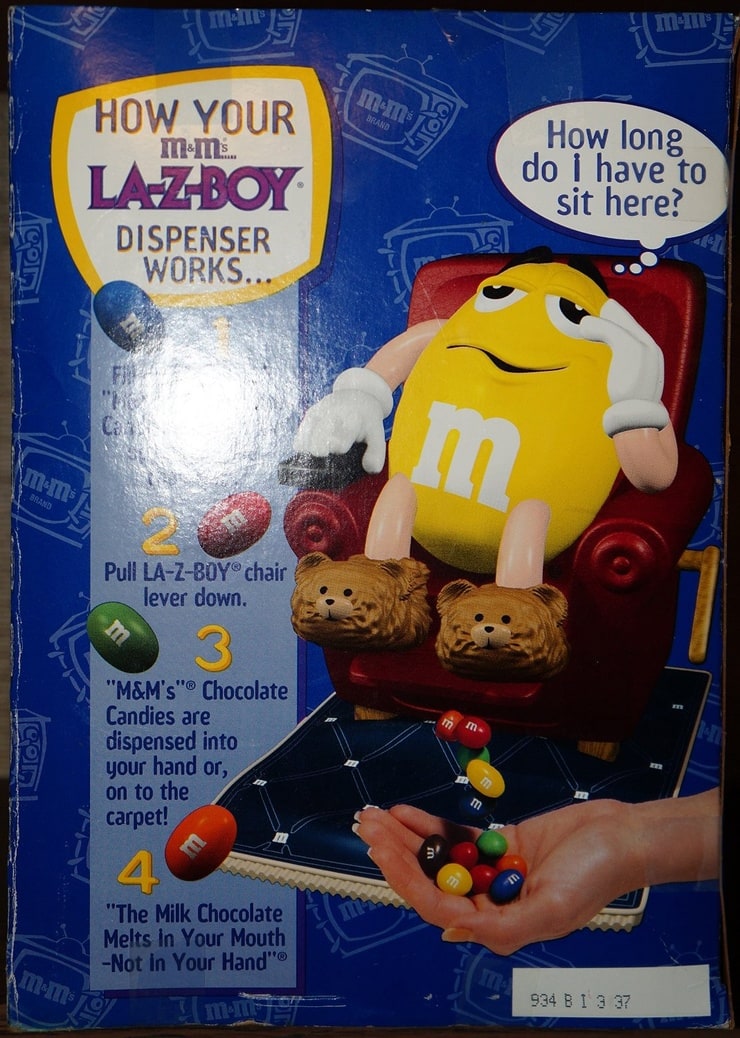 M&M's Lazyboy Recliner Dispenser