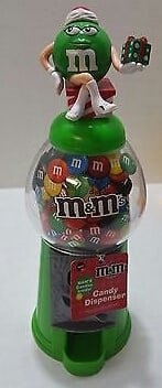 M&M's Mini Dispenser Green Christmas