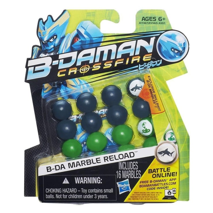 B-Daman Crossfire A4467 B-DA Marble Reload [Silver & Green]