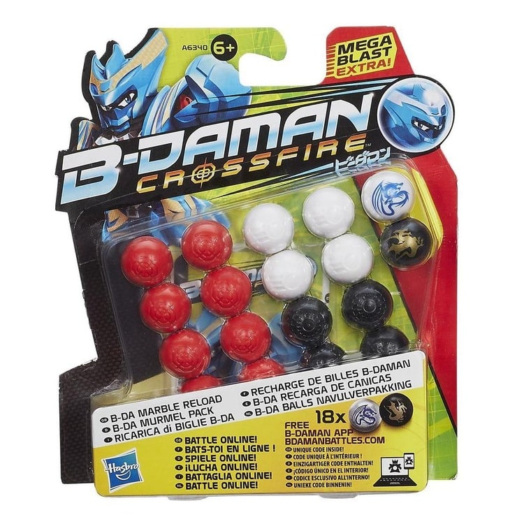 B-Daman Crossfire B-DA Marble Reload [Red, White, & Black]