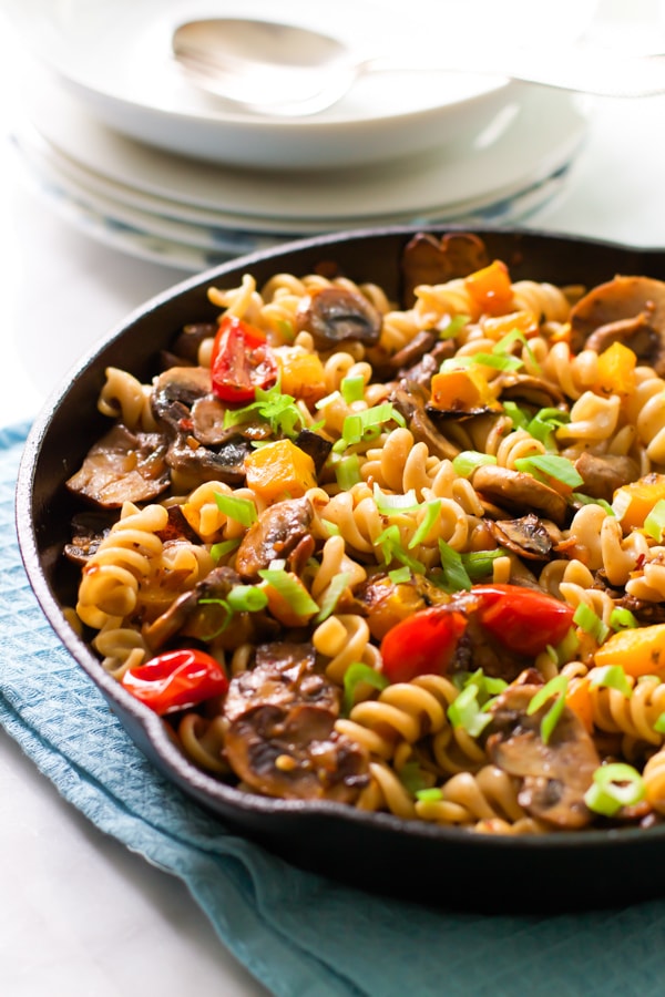 Mushroom And Roasted Butternut Squash Fusilli