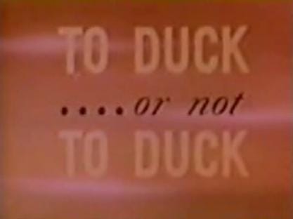 To Duck... or Not to Duck