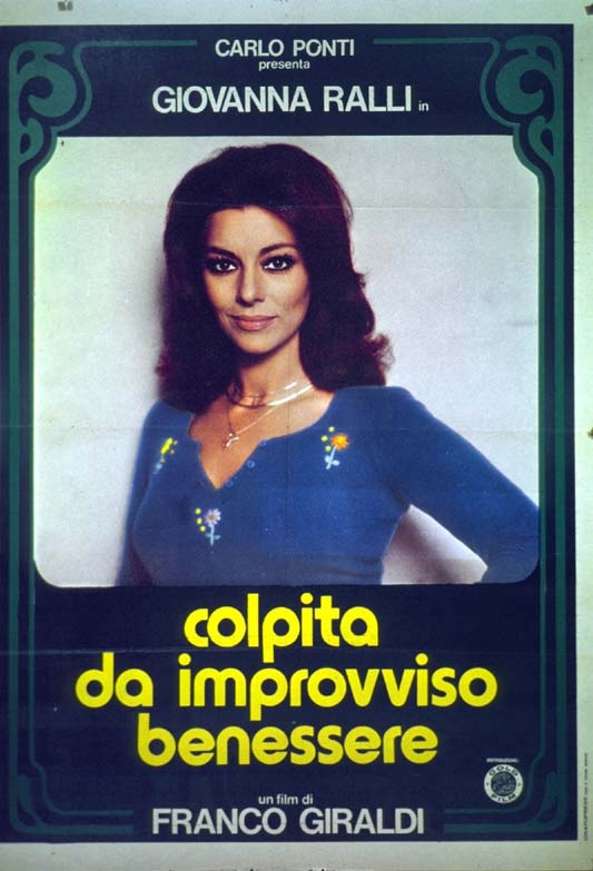 Colpita da improvviso benessere