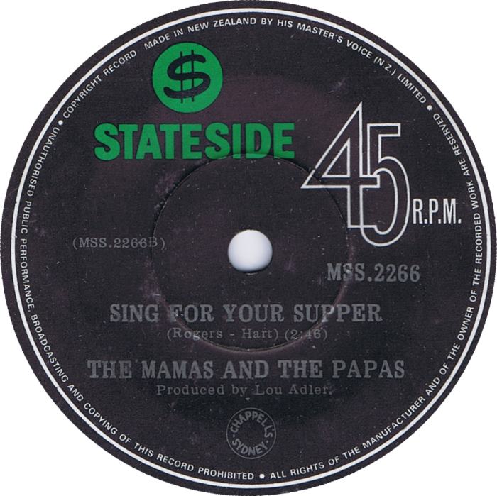 Sing For Your Supper